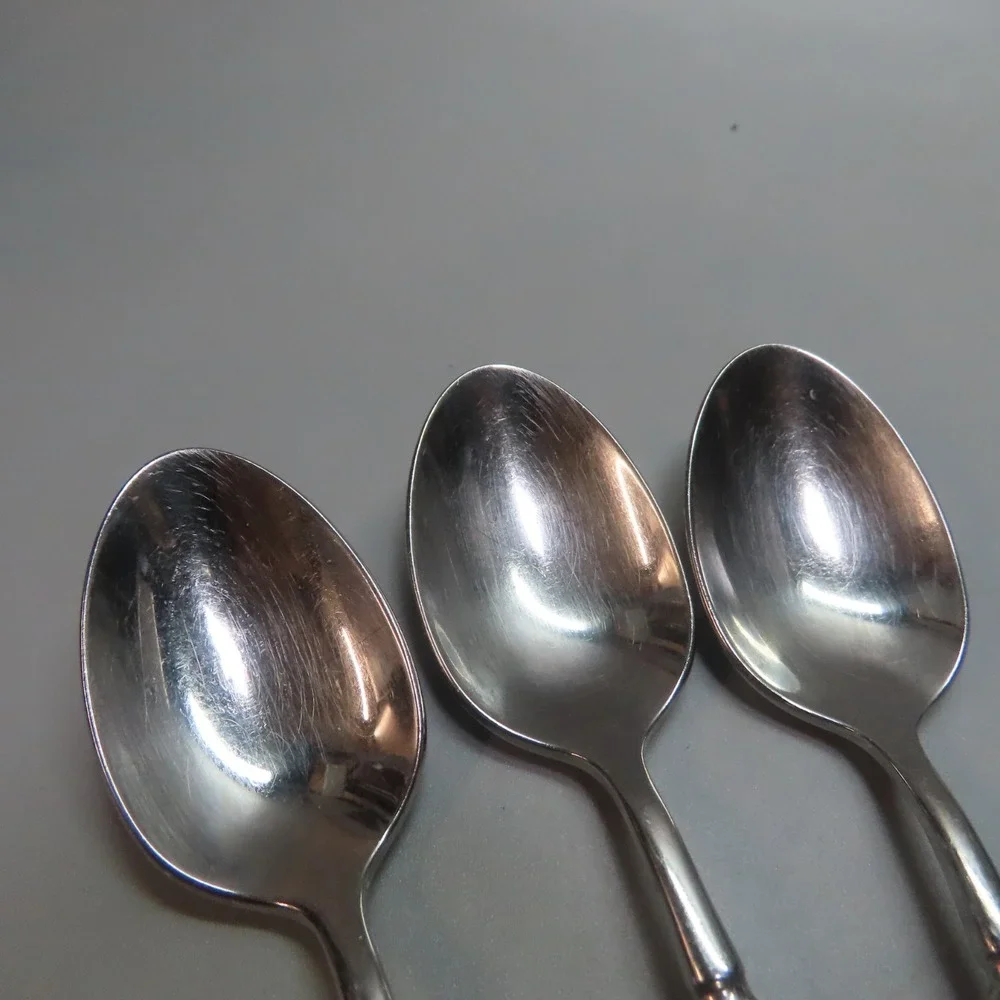 Oneida Cube EASTON‎ Stainless Teaspoon Set of 3 Flatware 6